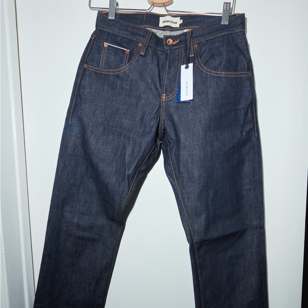 Taylor Stitch Cone Mills Raw Demin jeans in Democratic Slim fit. 29 Waist